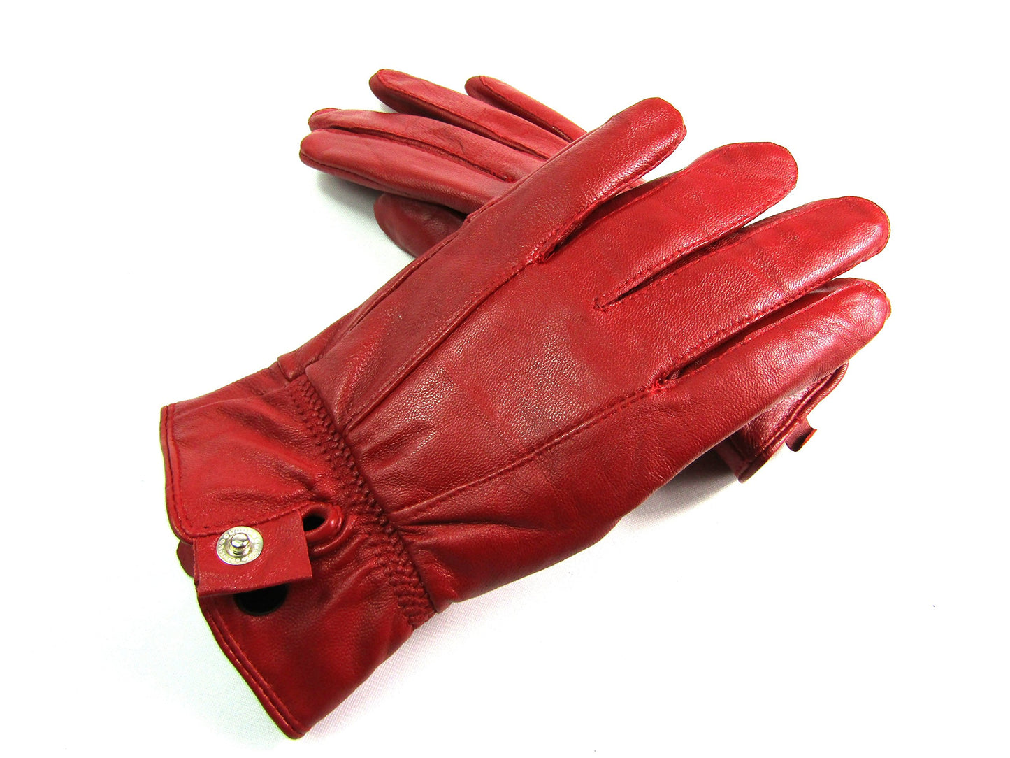 Womens Genuine Leather Gloves Fully Fleece Lined Winter Warm