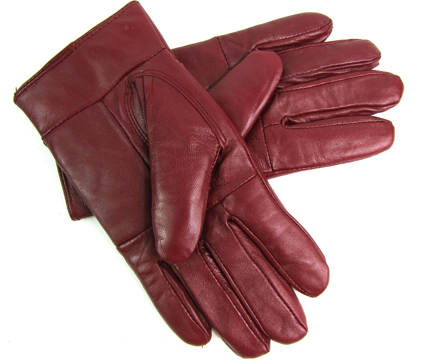 Womens Genuine Leather Gloves Fully Fleece Lined Winter Warm