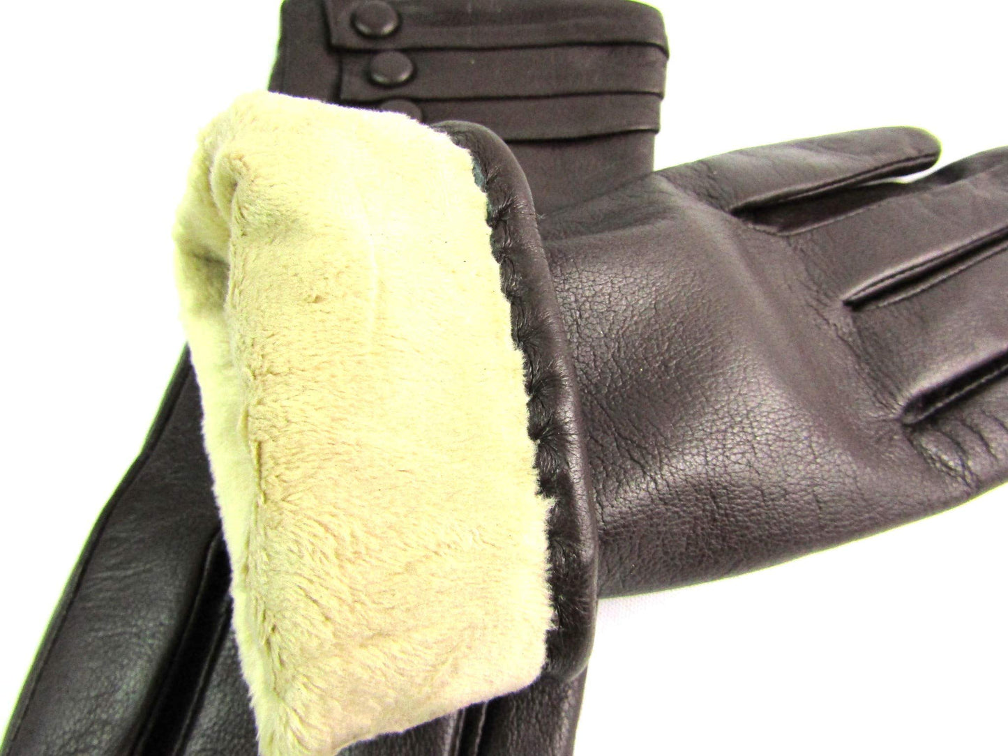 Womens Premium Genuine Leather Winter Gloves