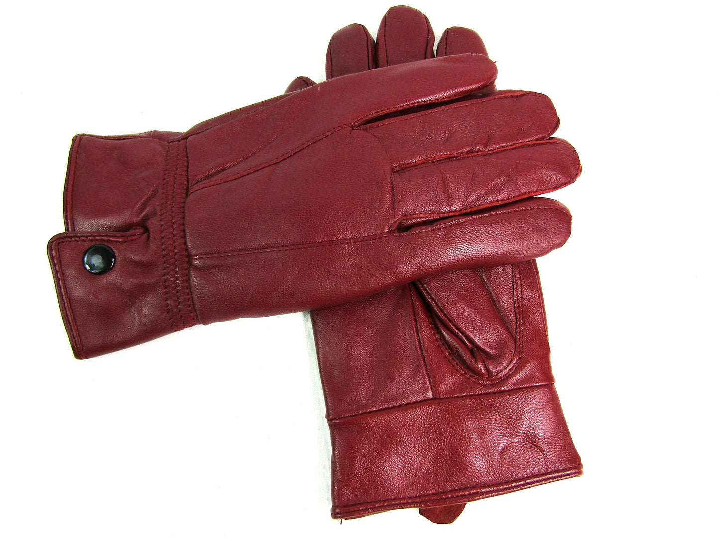 Womens Genuine Leather Gloves Fully Fleece Lined Winter Warm