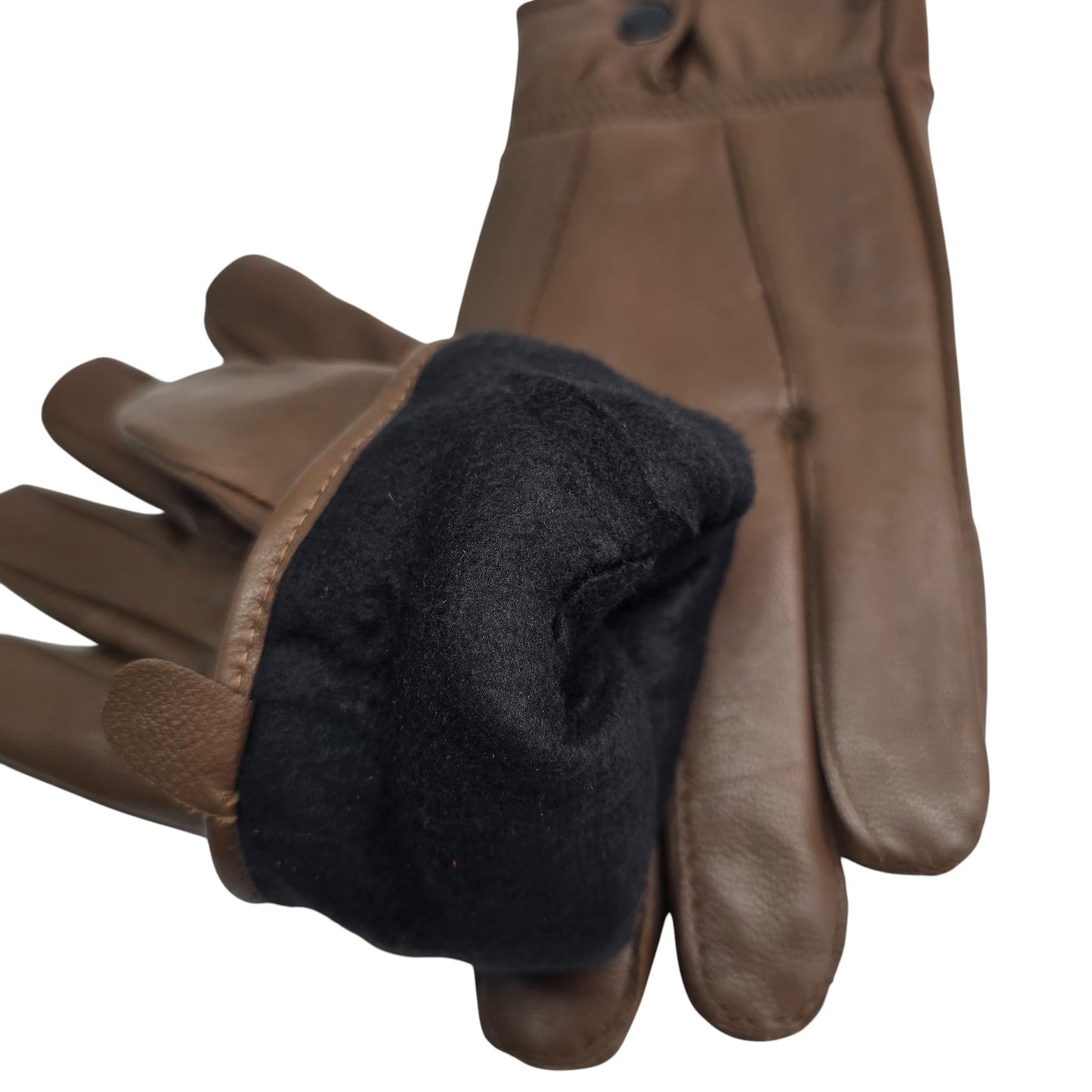 Womens Genuine Leather Gloves Fully Fleece Lined Winter Warm