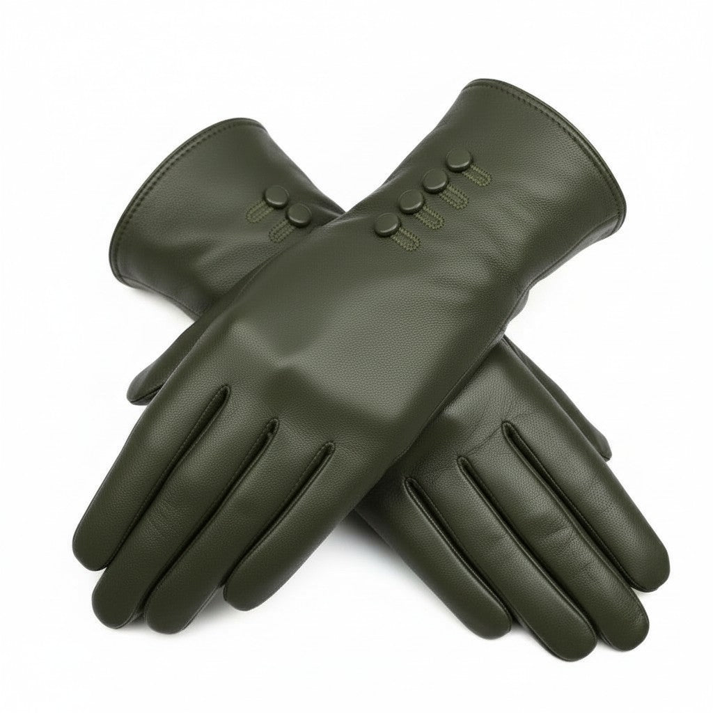 Womens Premium Quality Genuine Soft Leather Gloves Fully Lined Warm Winter Warm