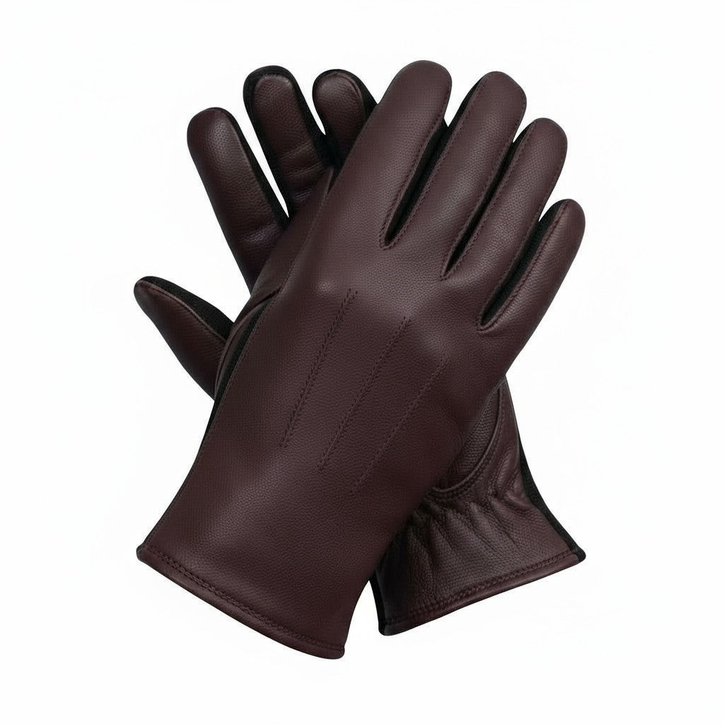 Womens Premium High Quality Real Soft Leather Gloves Fleece Fully Lined Driving