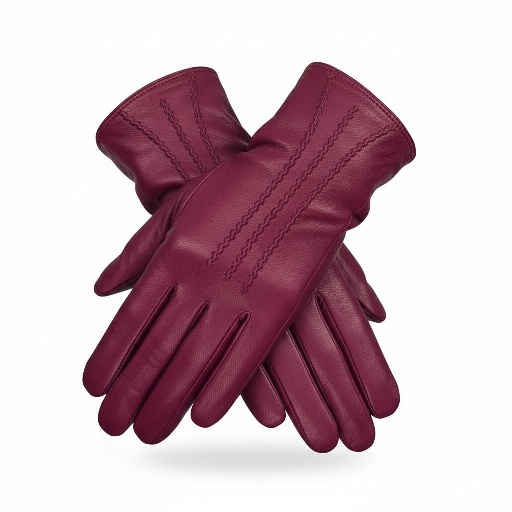 Womens Premium Quality Real Soft Leather Gloves Lined Winter Warm Gift Boxed