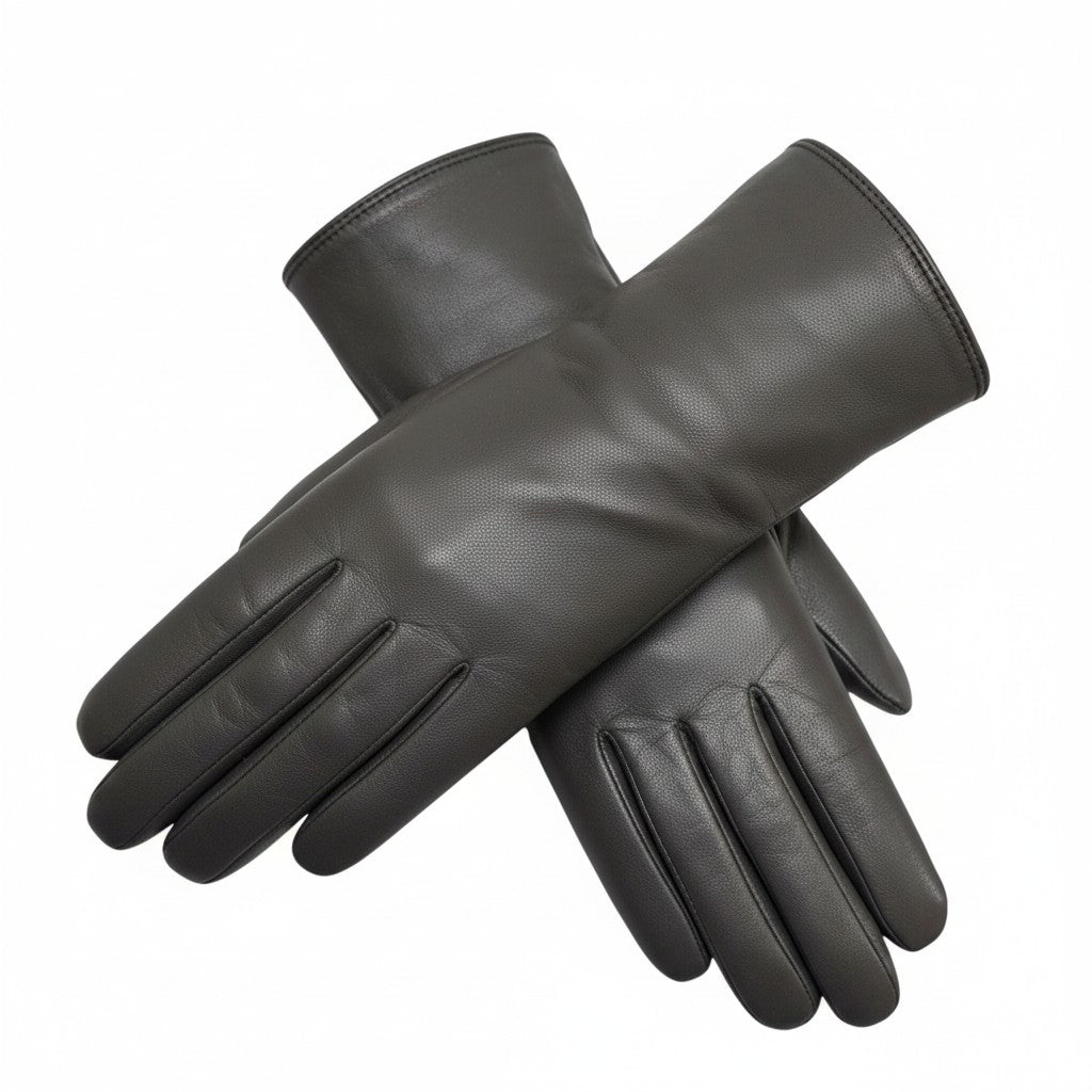 New Womens Super Soft Premium Real Leather Classic Gloves Fully Lined One Piece